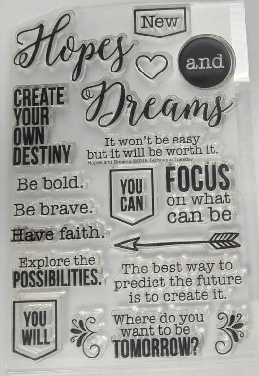 Technique Tuesday Hopes and Dreams Stamps