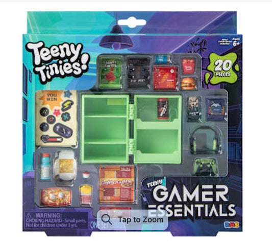 Teeny Tinies Gamer Essentials Mini Play Set - 20 Pieces