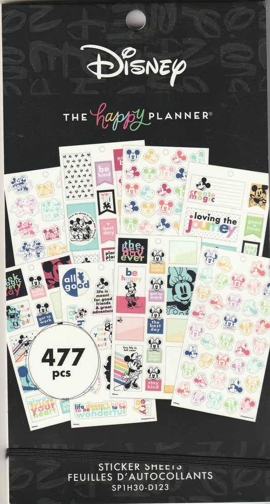 Disney Mickey Mouses Happy Planner Stickers Book - 477 Pieces