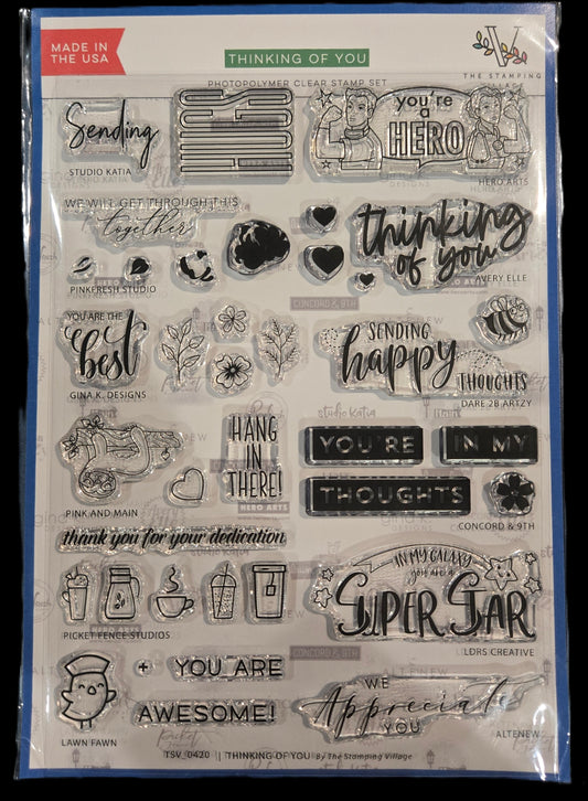 The Stamping Village Thinking of You Stamps