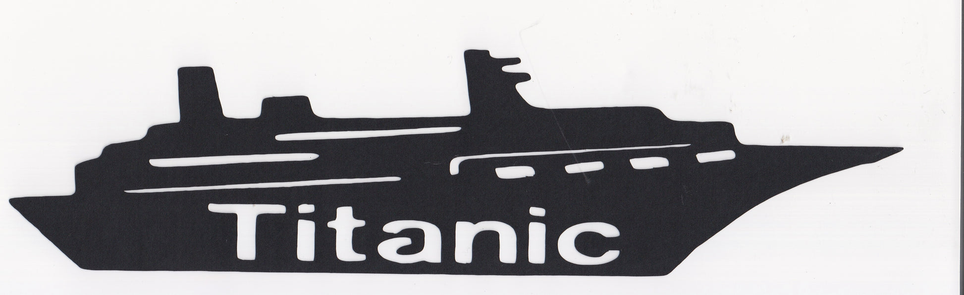 Titanic Die Cut Title