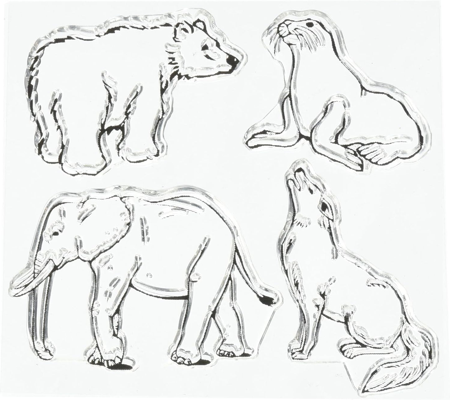 Zoo Animals Stamps by Two Paper Divas