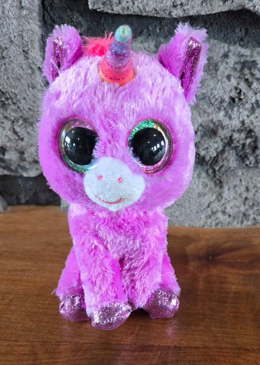 Ty Beanie Boo Silky Rosette Unicorn