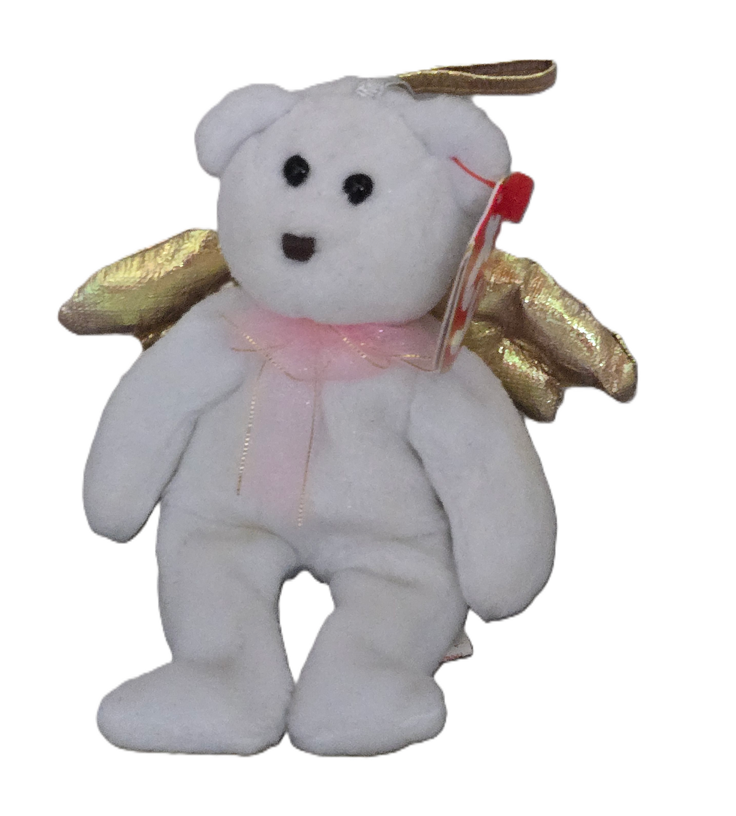 Ty Jingle Beanies Halo II Angel Bear Plush