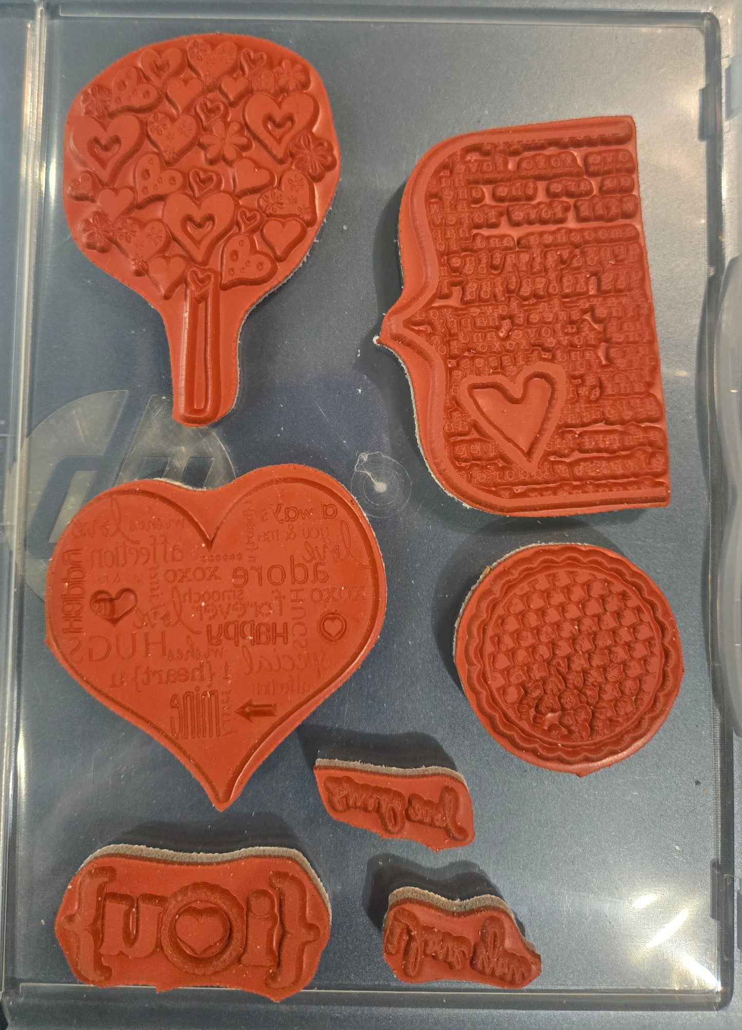 Love Grows Rubber Unity Stamp Set (Used)