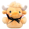 Vampire Highland Cow Plush Duck