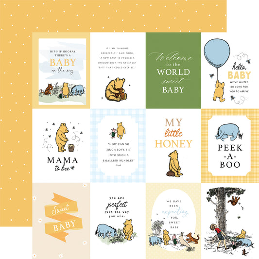 Winnie the Pooh Baby 3x4 Journaling Cards