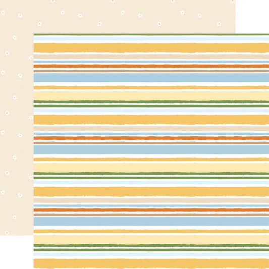 Classic Pooh Baby - So Sweet Stripes - Classic Pooh - 12x12 Scrapbook Paper