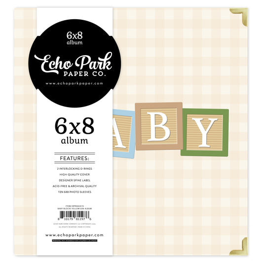 Winnie the Pooh Baby Blocks Tan 6X8 Album
