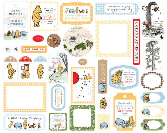 Winnie the Pooh Frames and Tags Die Cuts