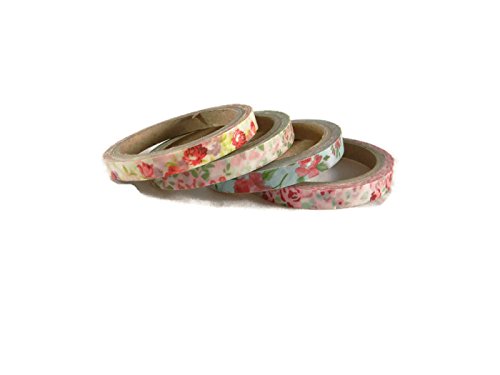 Floral Printed Washi Craft Tape - 4 Styles