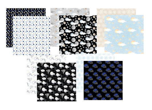 Weather Scrapbook Paper Assortment Set