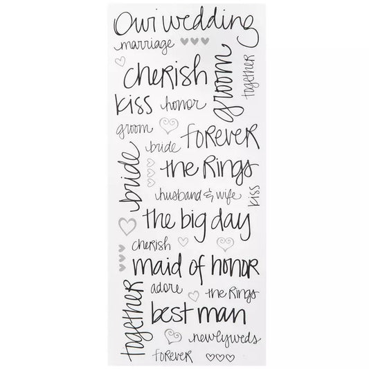 Wedding Words Stickers