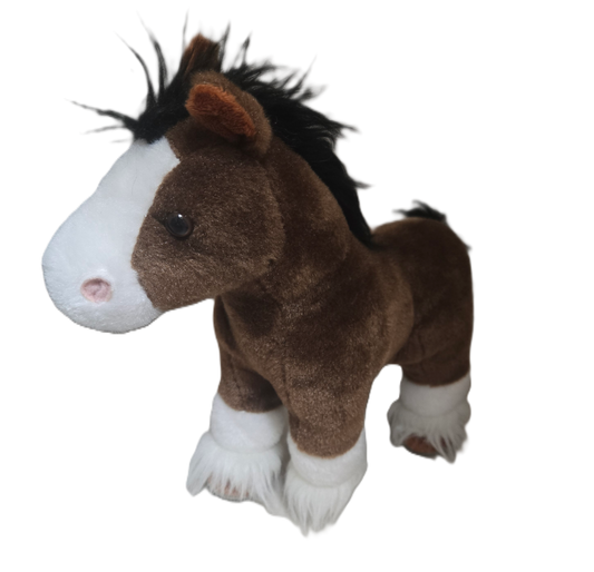 Brown Clydesdale Horse Plush - Bud