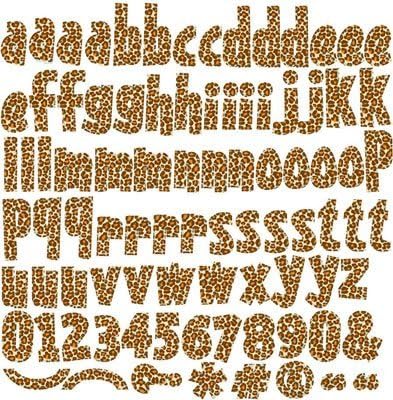 Reminisce Wild Things Leopard Alphabet Stickers
