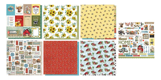 Willow Creek Farms Scrapbook Papers and Stickers Set
