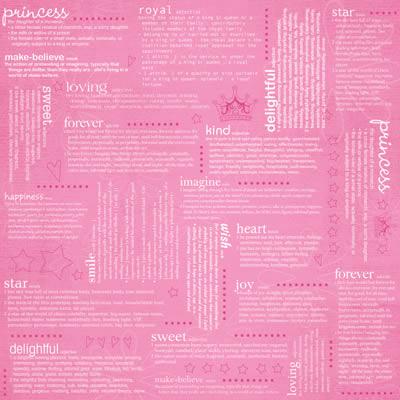 Always a Princess Scrapbook Paper by Carolees