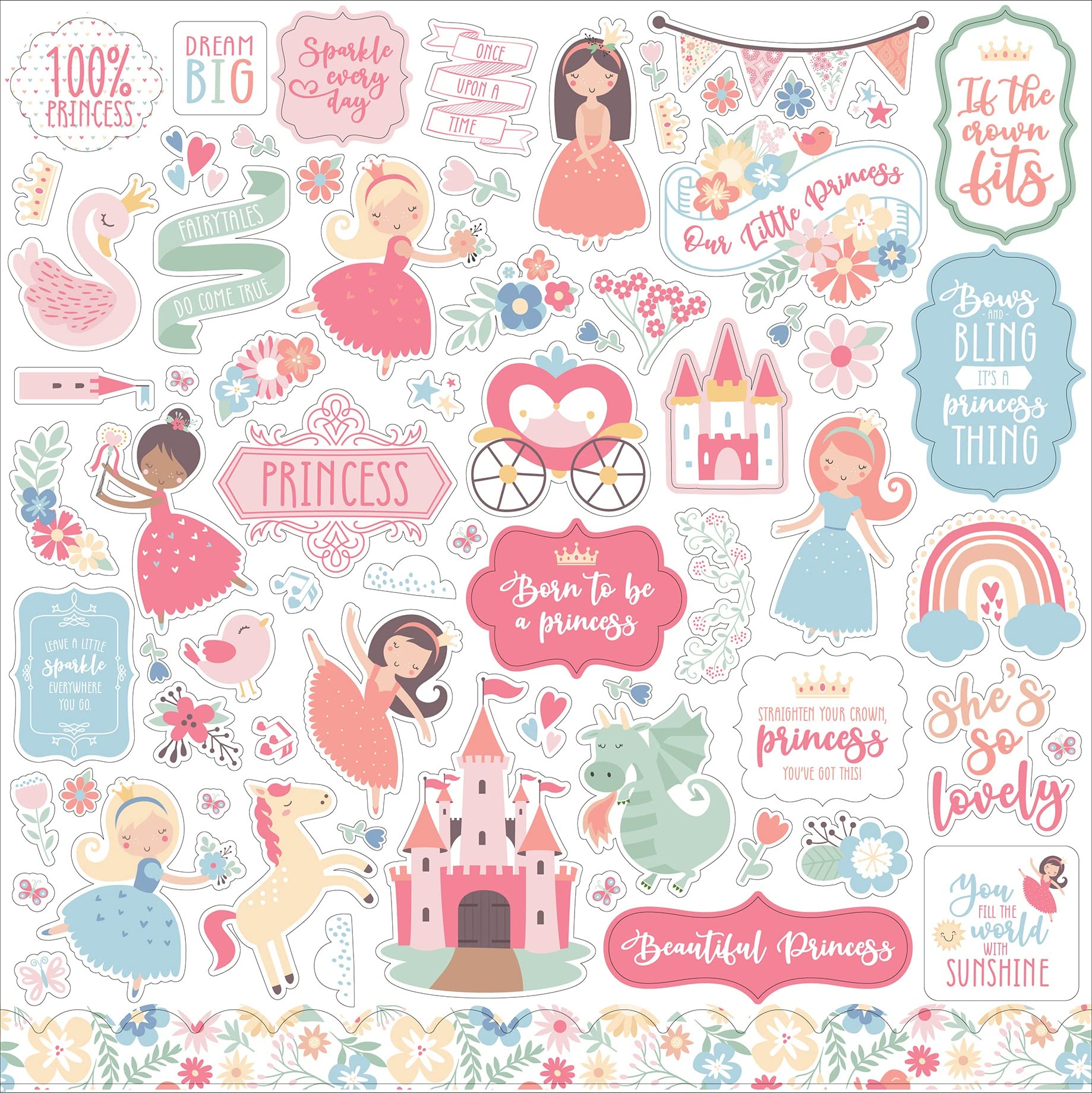 Echo Park Our Little Princess Stickers