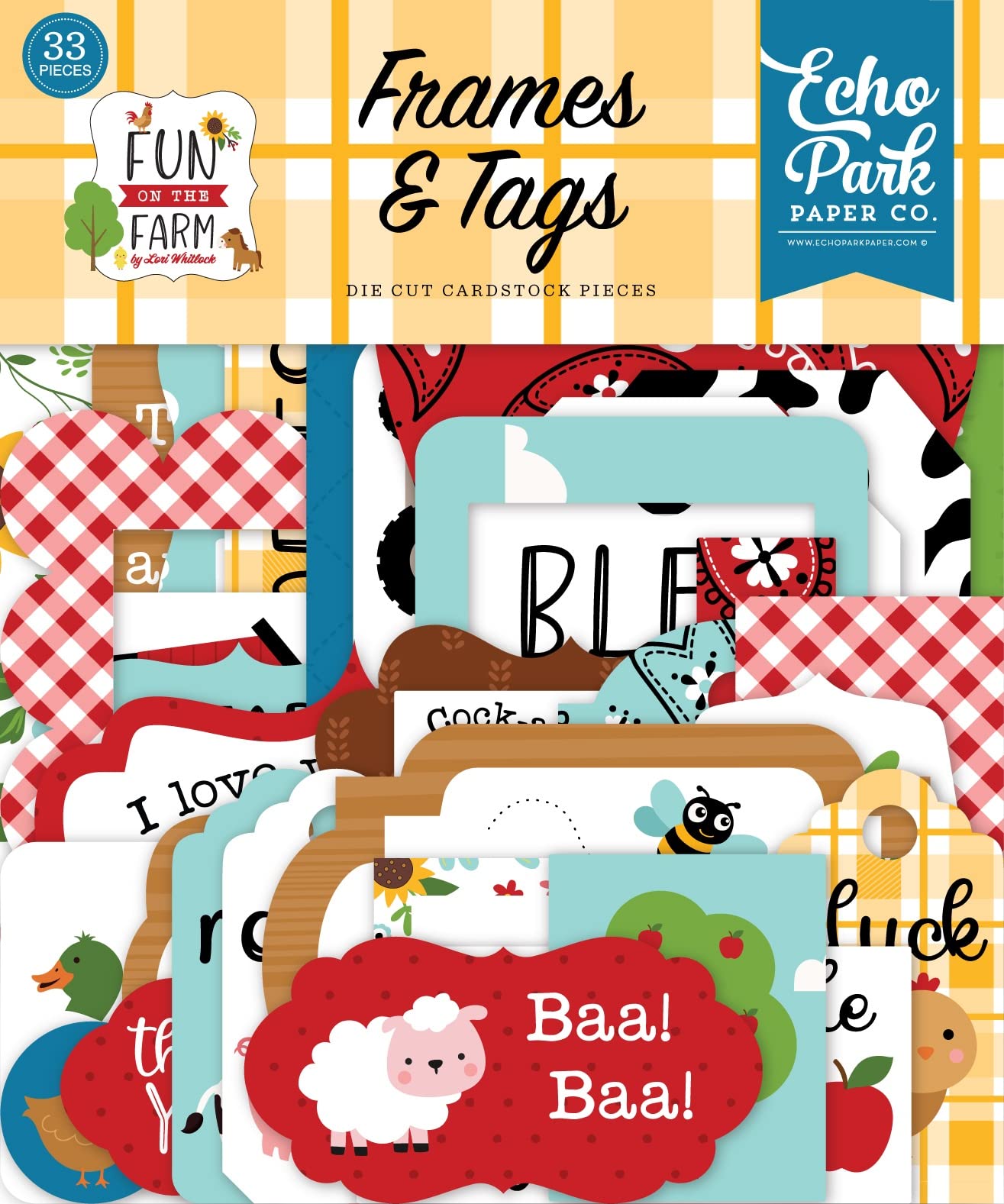 Fun on the Farm Frames & Tags by Echo Park