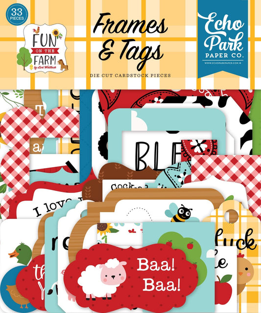 Fun on the Farm Frames & Tags by Echo Park