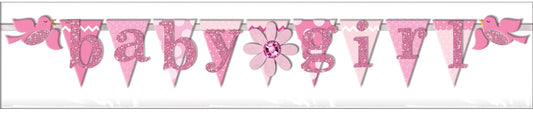 Baby girl Banner Title Sticker
