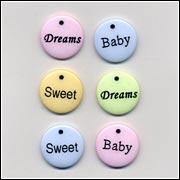 Baby word Tile Embellishments