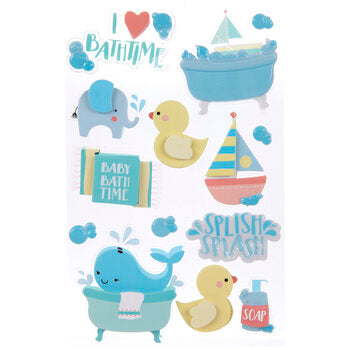 3d Bath Time Stickers