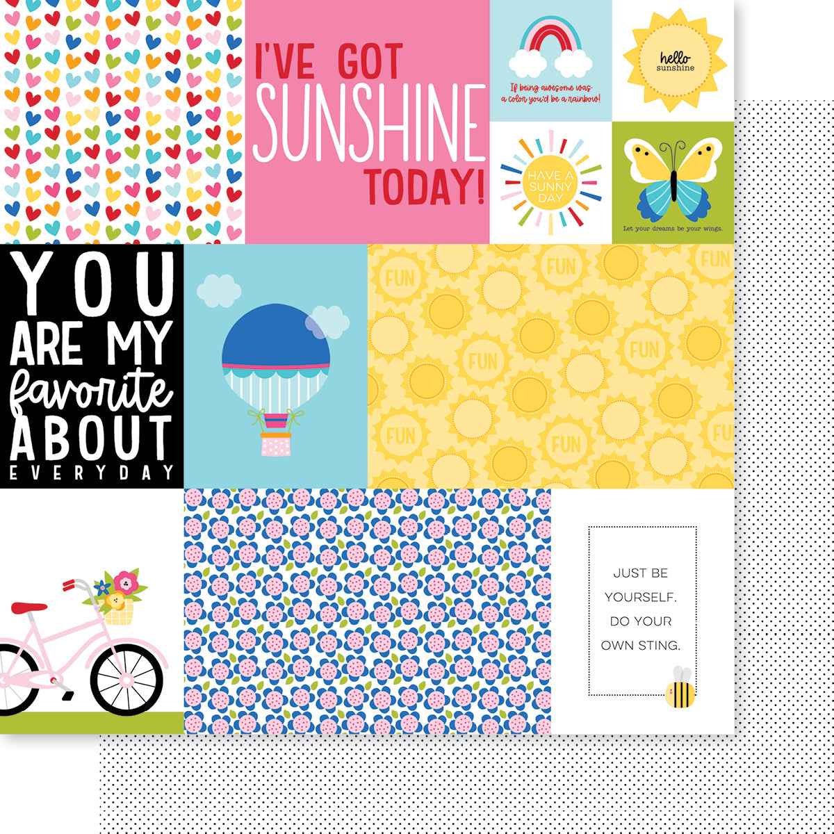 You Are My Sunshine Daily Details - 12x12 Scrapbook Paper – Country ...