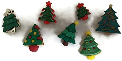 Christmas Trees Buttons
