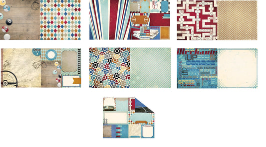 Bo Bunny Wild Card Games Scrapbook Paper
