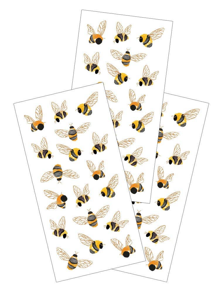 Foiled Bumblebee Stickers