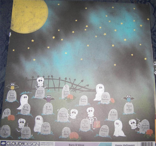 Cloud 9 Happy halloween Scrapbook Paper