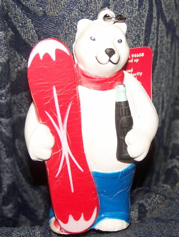 Vintage Coca-cola Coke Squishy Polar Bear Keychain – Country Croppers
