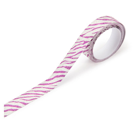 Purple Zebra Sparkle Washi Tape