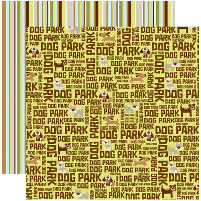 Reminisce Dog Park Scrapbook Paper