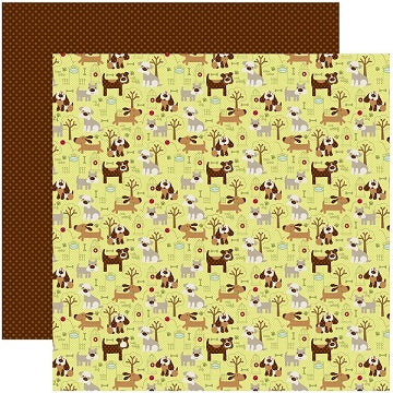 Reminisce Dog Park Unleashed Scrapbook Paper