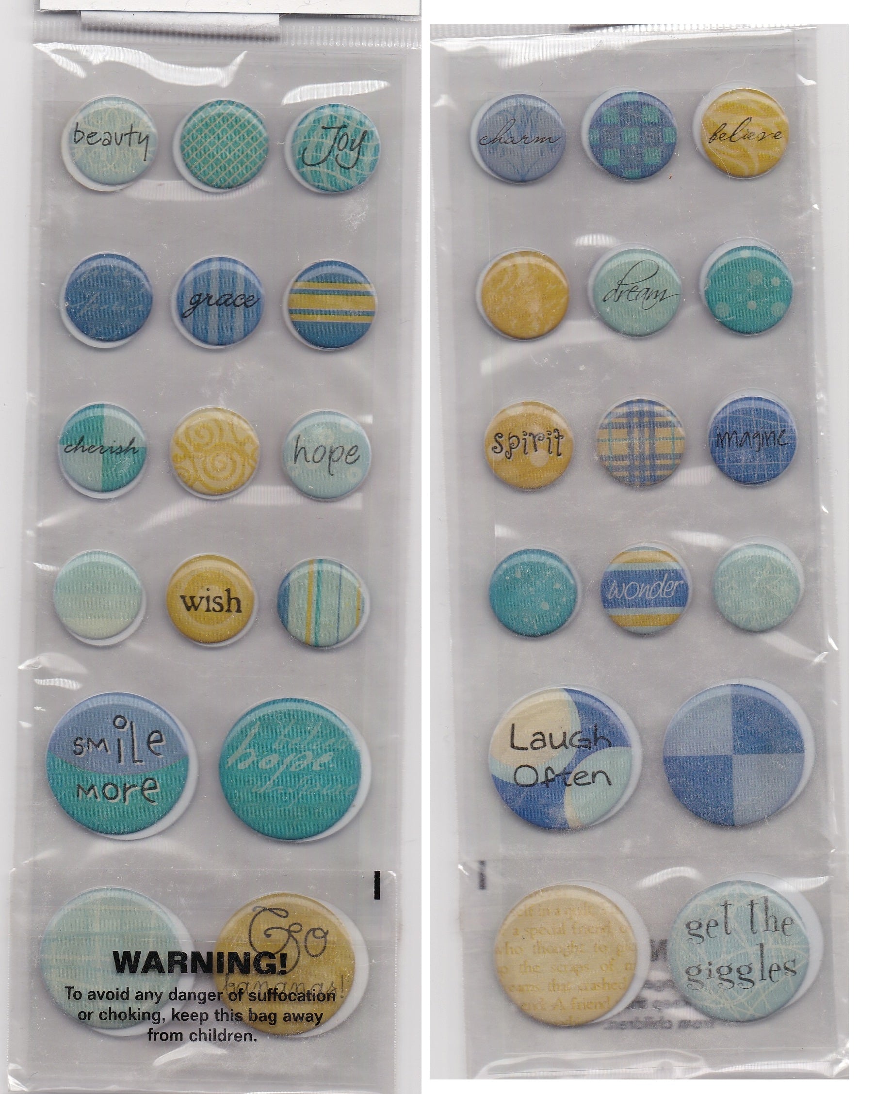 The Hamptons Thoughts epoxy 3D Stickers – Country Croppers