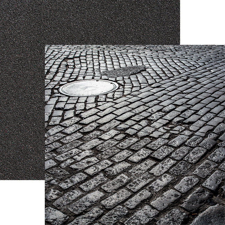 Urban Excursion Cobblestone Scrapbook Paper