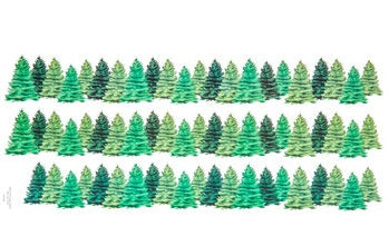 Evergreen Trees Stickers