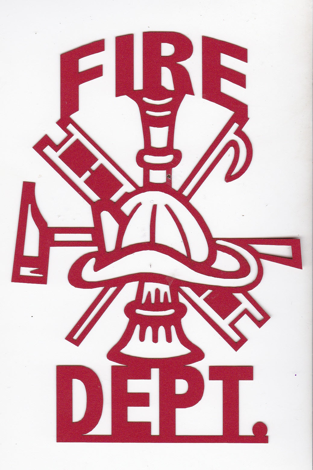 Fire Dep Die Cut Title