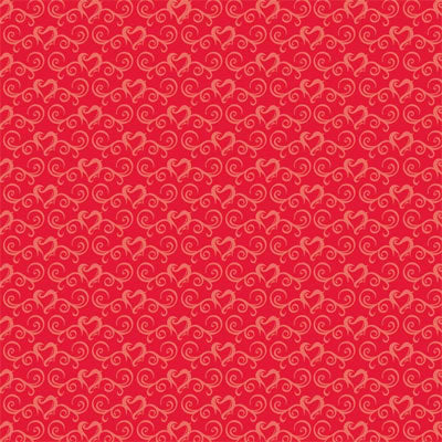 Reminisce Flirt Glitter Hearts Passion Scrapbook Paper