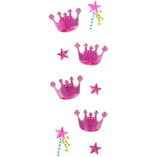 Princess Crowns and Wands Rhinestone Stickers