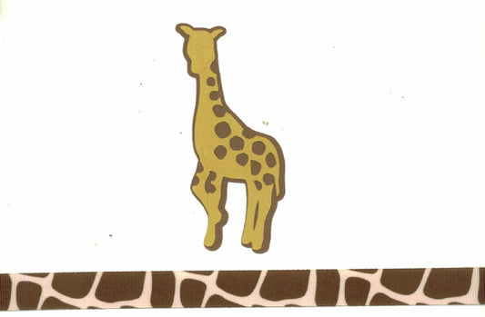 Giraffe Paper Piecing and Ribbon Set