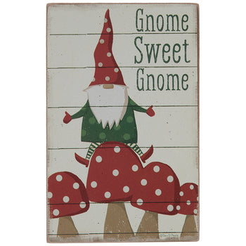 Gnome Sweet Gnome Sign Decor
