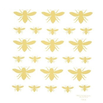 Gold foil bumblebee Bee Stickers