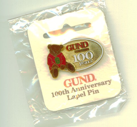 Gund 100th Anniversary Lapel Pin