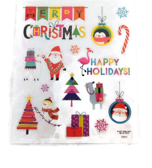 Happy Holidays Christmas Stickers