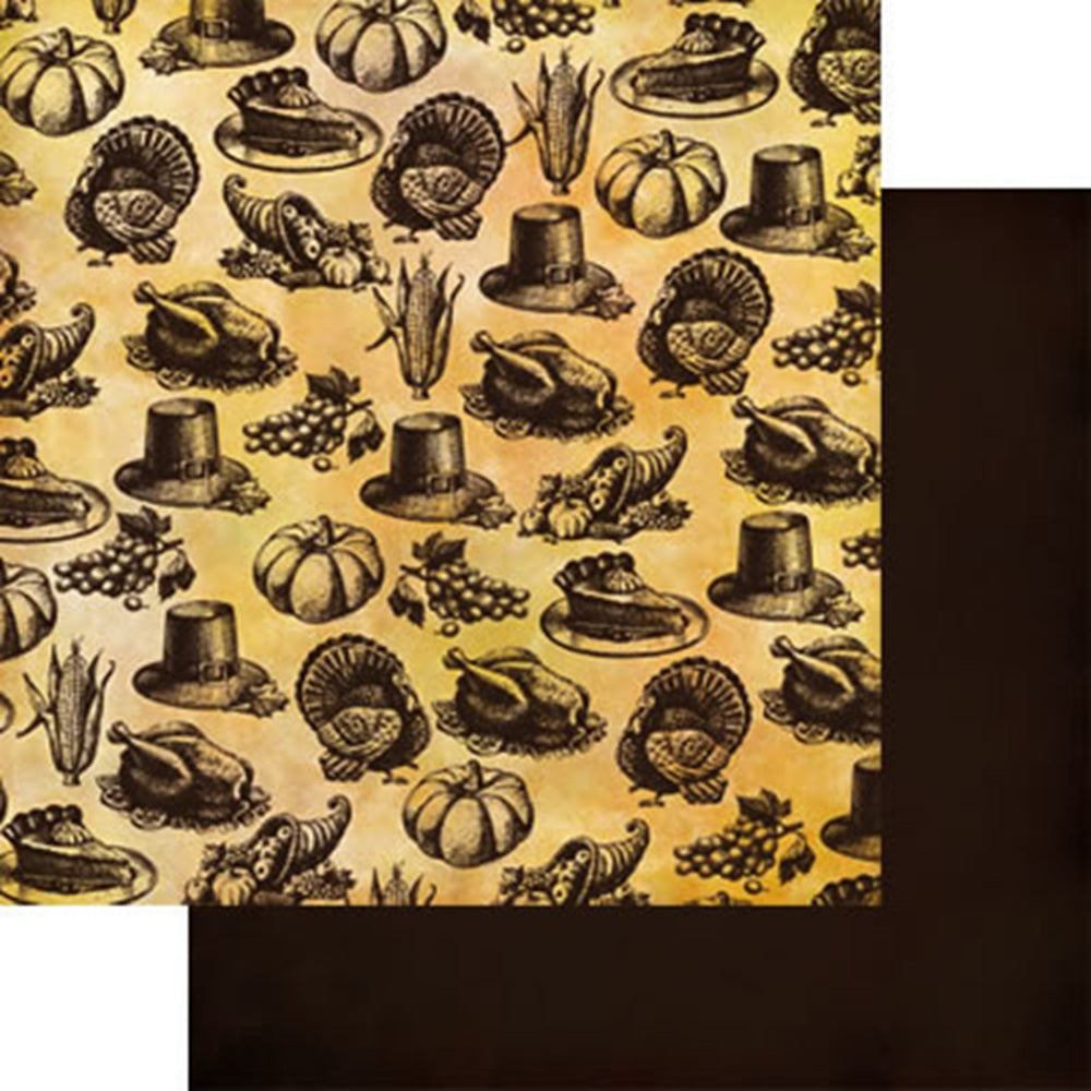 Reminisce Harvest Bountiful Harvest Scrapbook Paper