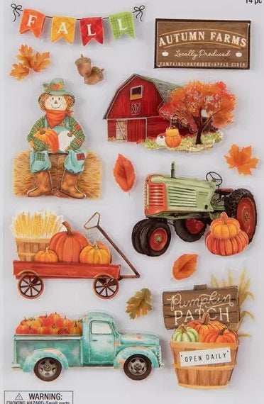 3d Country Fall Stickers