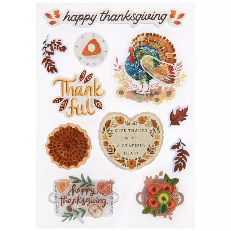Happy Thanksgiving 3d Stickers